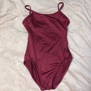 MotionWear Maroon Medium Adult Ballet Leotard